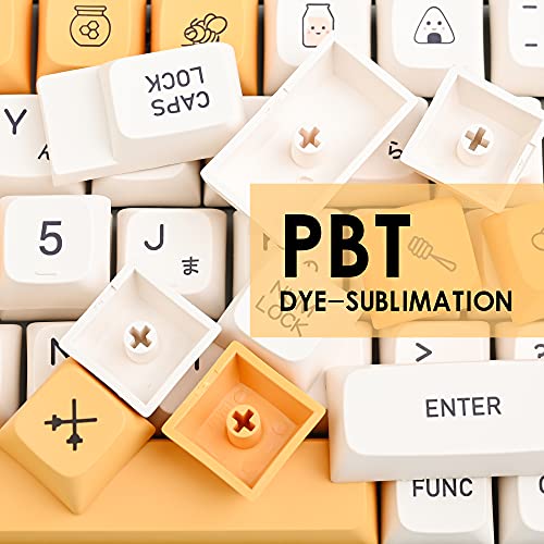 XDA Honey Milk Keycaps - 140-Key Set