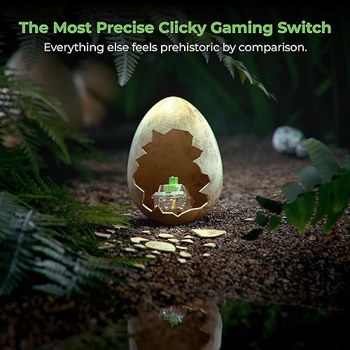 Glorious Raptor Clicky Switches: 36 PCS, Transparent