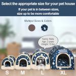Portable 2-in-1 Cozy Cat Igloo Bed