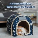 Portable 2-in-1 Cozy Cat Igloo Bed