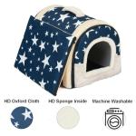 Portable 2-in-1 Cozy Cat Igloo Bed