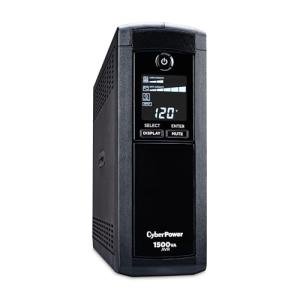 CyberPower CP1500AVRLCD Intelligent LCD UPS Battery Backup and Surge Protector, 1500VA/900W, 12 Outlets, AVR, Mini-Tower, UL Certified