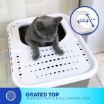 Petmate Enclosed Cat Litter Boxes with Hinged Lid and Wide Top Entry Opening, Cat Litter Box Enclosure with Filter Lid, Made in USA, Scoop not Included