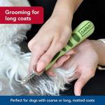 Coastal Pet Safari Dog De-Matting Comb - Serrated Stainless Steel Grooming Tool for Dogs with Medium to Long Hair - Keeps Coats Smooth & Soft - One Size