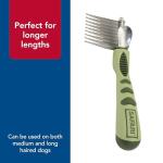 Coastal Pet Safari Dog De-Matting Comb - Serrated Stainless Steel Grooming Tool for Dogs with Medium to Long Hair - Keeps Coats Smooth & Soft - One Size