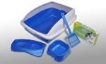Van Ness Kitten And Cat Starter Kit, 5 Piece Set with High Side Litter Box, Water Bowl, Double Feeder, Litter Scoop, Litter Box Liners