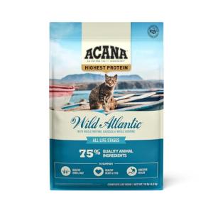 ACANA Grain-free Dry Cat Food, Wild Atlantic, Saltwater Fish with Freeze-Dried Liver, 10lb Bag