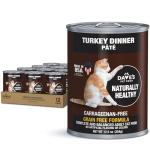Dave's Pet Food Grain Free Wet Canned Cat Food (Turkey), Made in USA Naturally Healthy, Added Vitamins & Minerals, Gluten-Free, 12.5 oz Cans (12 Pack)