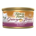 Purina Fancy Feast Gravy Lovers Chicken Feast in Grilled Gourmet Wet Cat Food – (Pack of 24) 3 oz. Cans