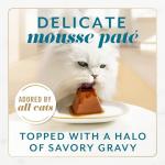 Purina Fancy Feast Gems Pate Mousse with Gravy Wet Cat Food with Ocean Fish - 4 oz. (Pack of 8)