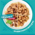 Purina Friskies Wet Cat Food Variety Pack, Tasty Treasures Prime Filets (With Chicken and Tuna, With Chicken, and With Ocean Fish and Tuna, and With Turkey) - (Pack of 24) 5.5 oz. Cans