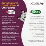 Caru - Classics Turkey Stew - For Cats - Supports Overall Pet Health - Wet Cat Food/Meal Topper - Human Grade Ingredients - Non-GMO - Made in USA - 5.5 oz - Case of 12