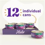 Halo Wet Cat Food Turkey & Duck Recipe, Grain Free Wet Cat Pate, Canned Cat Food for Extra Hydration, 5.5 Oz Can (Pack of 12)