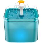 Cat Water Fountain for Drinking: Automatic Dog Bowl Dispenser - Pet Waterer Bowls Fountains - Auto Cats Dish Supplies - Quiet Animal Watering Machine - 67oz/2L Green Kitty Drink Dishes - AONBOY