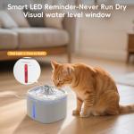 Cat Water Fountain 84Oz/2.5L Pet Cat Fountain Ultra Quiet Upgraded