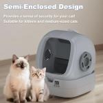 Upfas Automatic Cat Litter Box Self Cleaning App Control Weight