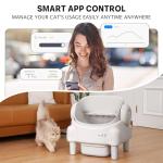 Self Cleaning Litter Box Open Top Automatic Litter Box With App