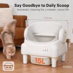 Self Cleaning Litter Box Open Top Automatic Litter Box With App