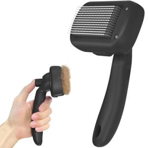 Dipoo Self Cleaning Shedding Brush Skin Friendly Grooming Tool For