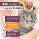 Sleekez Cat Brush For Shedding & Cat Brushes For Indoor Cats | Pet