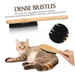 Yardwe Wood Handle Bristle Clothes Brush Deshedding Cat Brush Dog