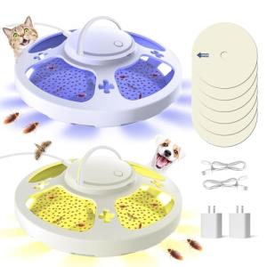 Lickoon 2 Packs Flea Traps For Inside Your Home With 6 Sticky Pads