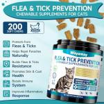 Woyamay Flea Treatment Chicken Flea & Tick Chews for Cats