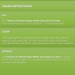 2 Pack) Vibrant Life Natural Paper Pellets Cat Litter Unscented 20