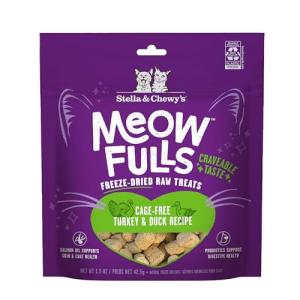 Stella & Chewy's Meowfulls Turkey & Duck Freeze-Dried Cat Treats