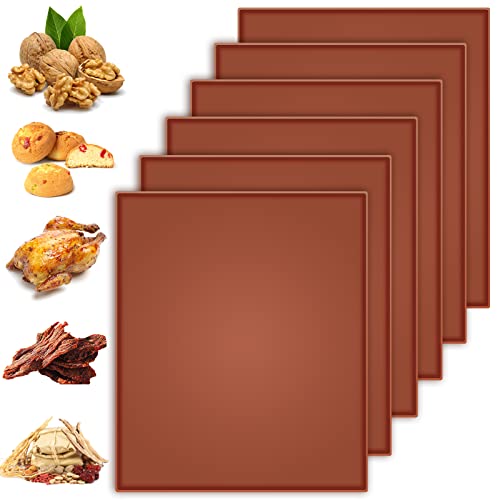 Anglecai Silicone Dehydrator Sheets, 6PCS, 12.2x10.2 Inch
