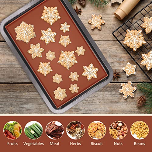 Anglecai Silicone Dehydrator Sheets, 6PCS, 12.2x10.2 Inch