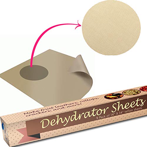 Chuzy Chef 9 Dehydrator Sheets - Non Stick