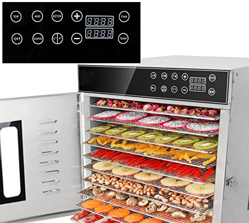 TECHTONGDA Stainless Steel Food Dehydrator Dryer