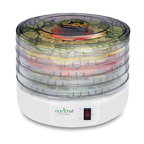 NutriChef Electric Food Dehydrator - Multi-Tier High-Heat Circulation