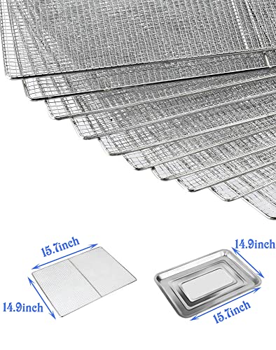 TECHTONGDA Stainless Steel Food Dehydrator Dryer