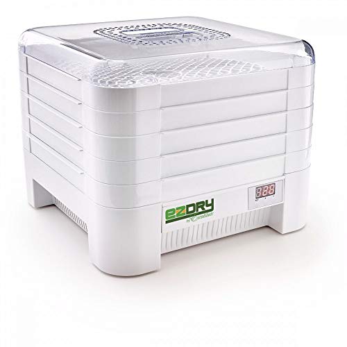 5-Tray Stackable Electric Food Dehydrator with Temperature Control