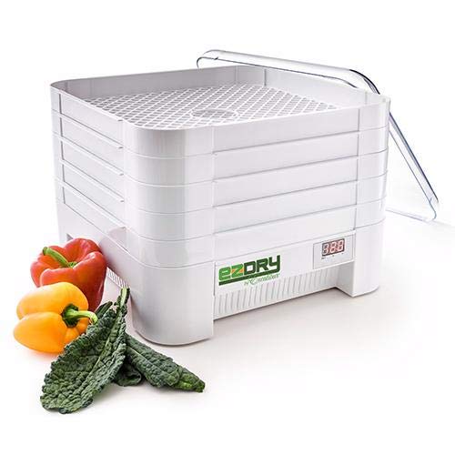 5-Tray Stackable Electric Food Dehydrator with Temperature Control