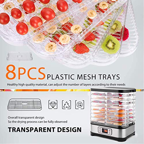 BPA Free Food Dehydrator with 8 Trays