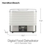 Hamilton Beach Food Dehydrator - 5 Trays, Adjustable Temperature