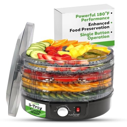 NutriChef Electric Food Dehydrator - Multi-Tier Preserver