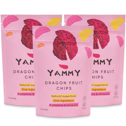 Yammy Dried Dragon Fruit Chips - Superfood Snack
