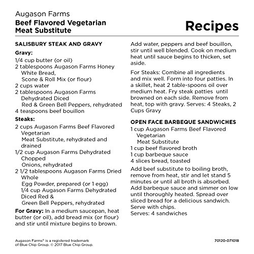 Beef Flavored Vegetarian Meat Substitute - 2.5 lbs