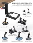 Flight Sim Stick Desk Mount with Adjustable Clamp