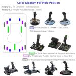Hotas Flight Desk Mount for Dual Joysticks