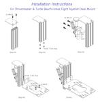 Hotas Flight Desk Mount for Dual Joysticks