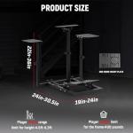 Adjustable Flight Simulator Stand for Logitech/Thrustmaster