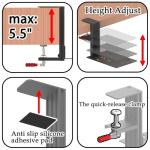 Universal Desk Mount for Popular Flight Sim Controllers