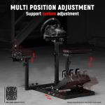 Adjustable Flight Simulator Stand for Logitech/Thrustmaster