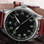 Laco Augsburg Automatic Black Dial Wristwatch 42mm