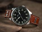 Genf.2 40mm Matte Black Dial Aviation Watch
